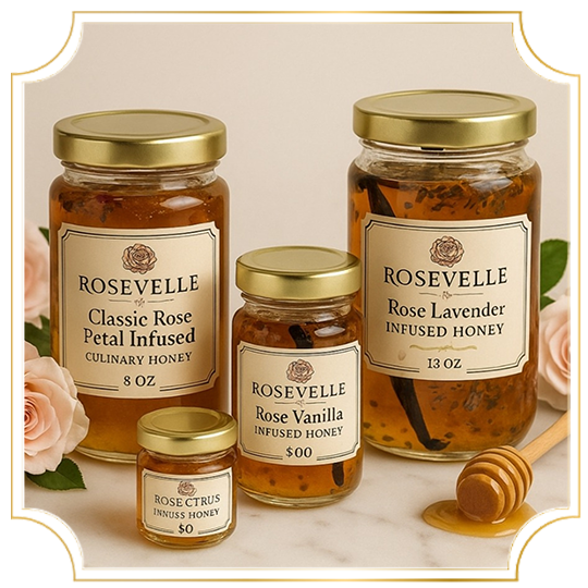 Culinary Rose Honey Blends