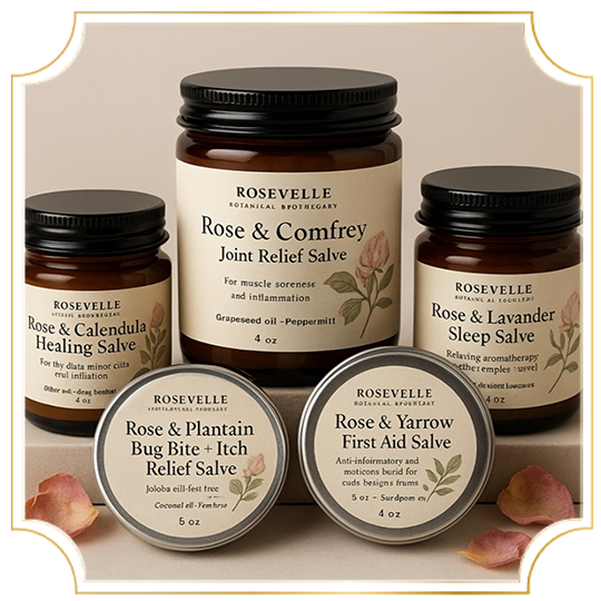 Rose Healing Salves Collection