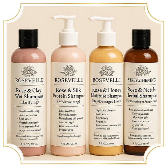 Rose & Silk Protein Shampoo